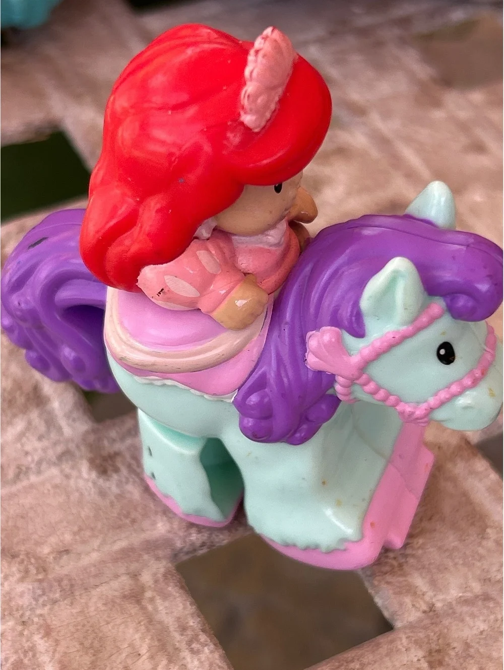 Klip Klop Ariel Fisher-Price Little people in blue horse